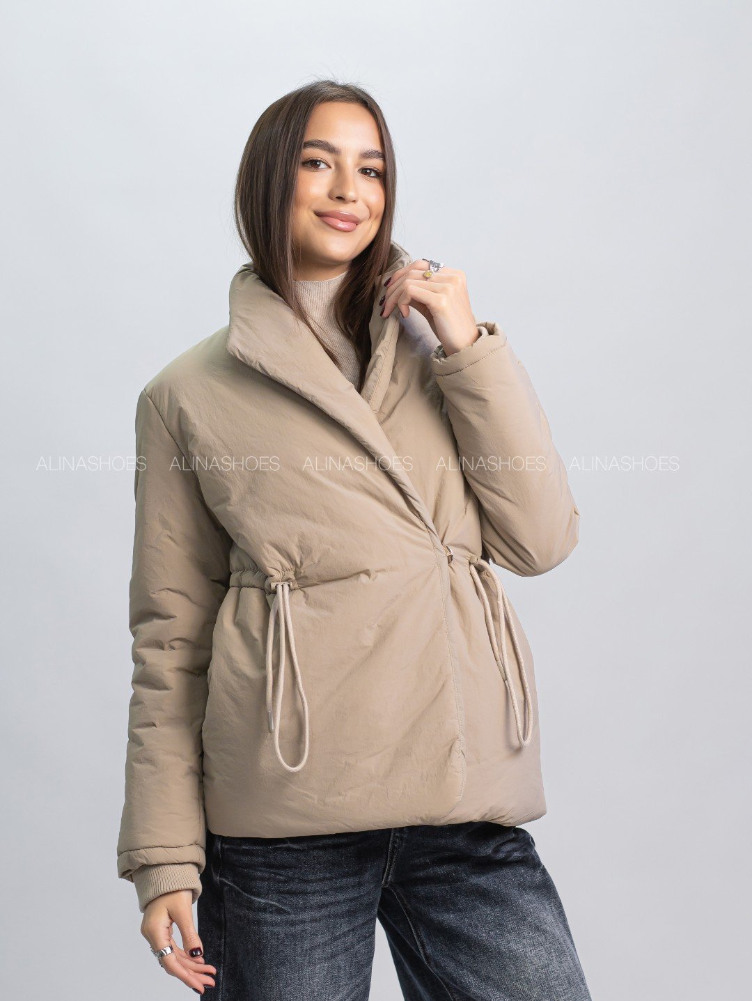 Демисезонная куртка alinashoes бежевый купить,NaN