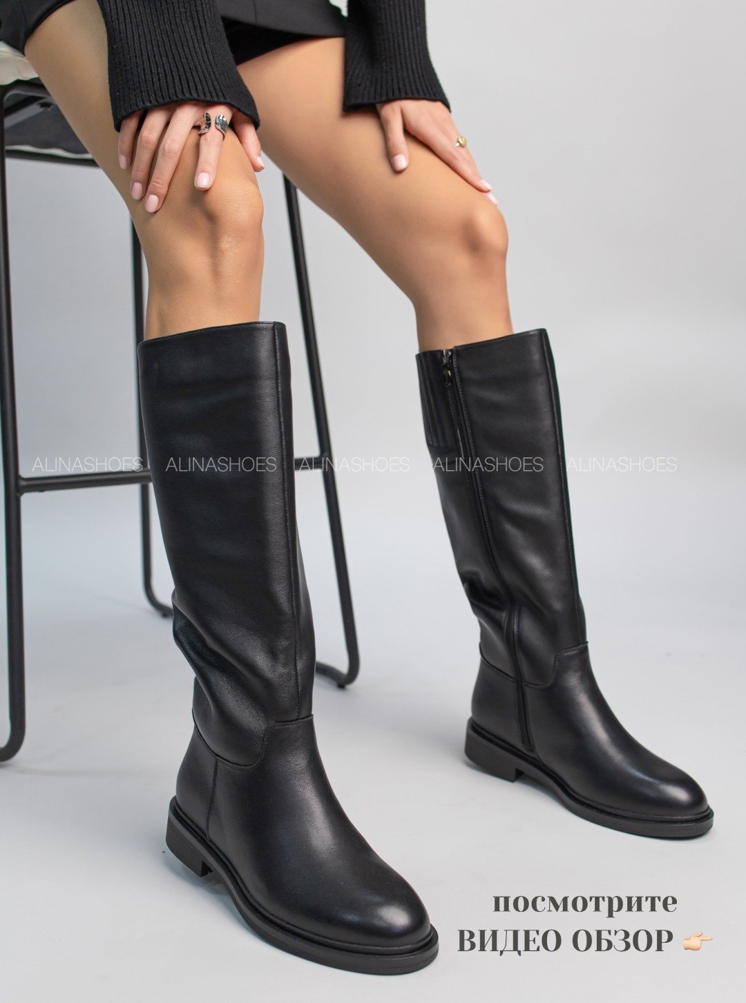 Сапоги alinashoes black 37 купить,NaN