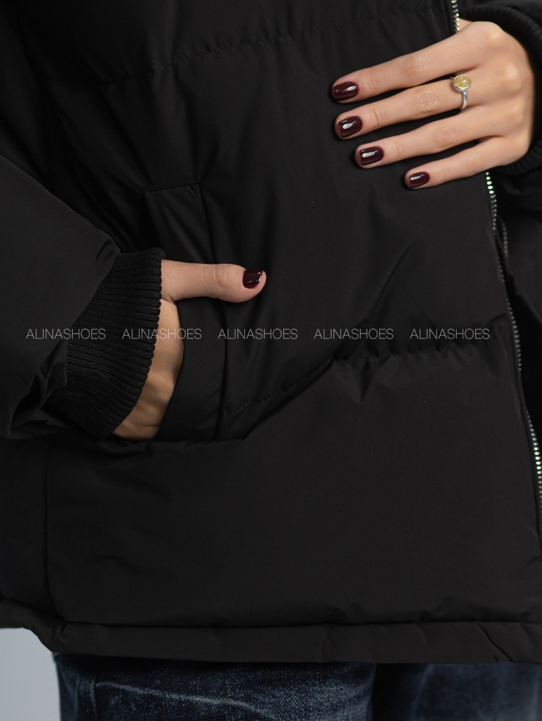 Демисезонная куртка alinashoes черный купить,NaN