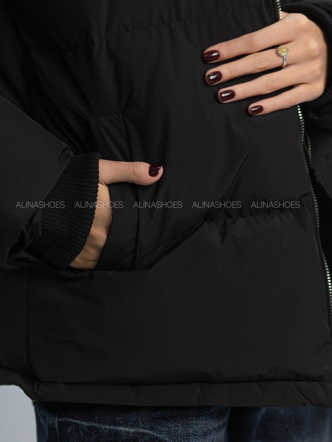 Демисезонная куртка alinashoes черный купить,NaN