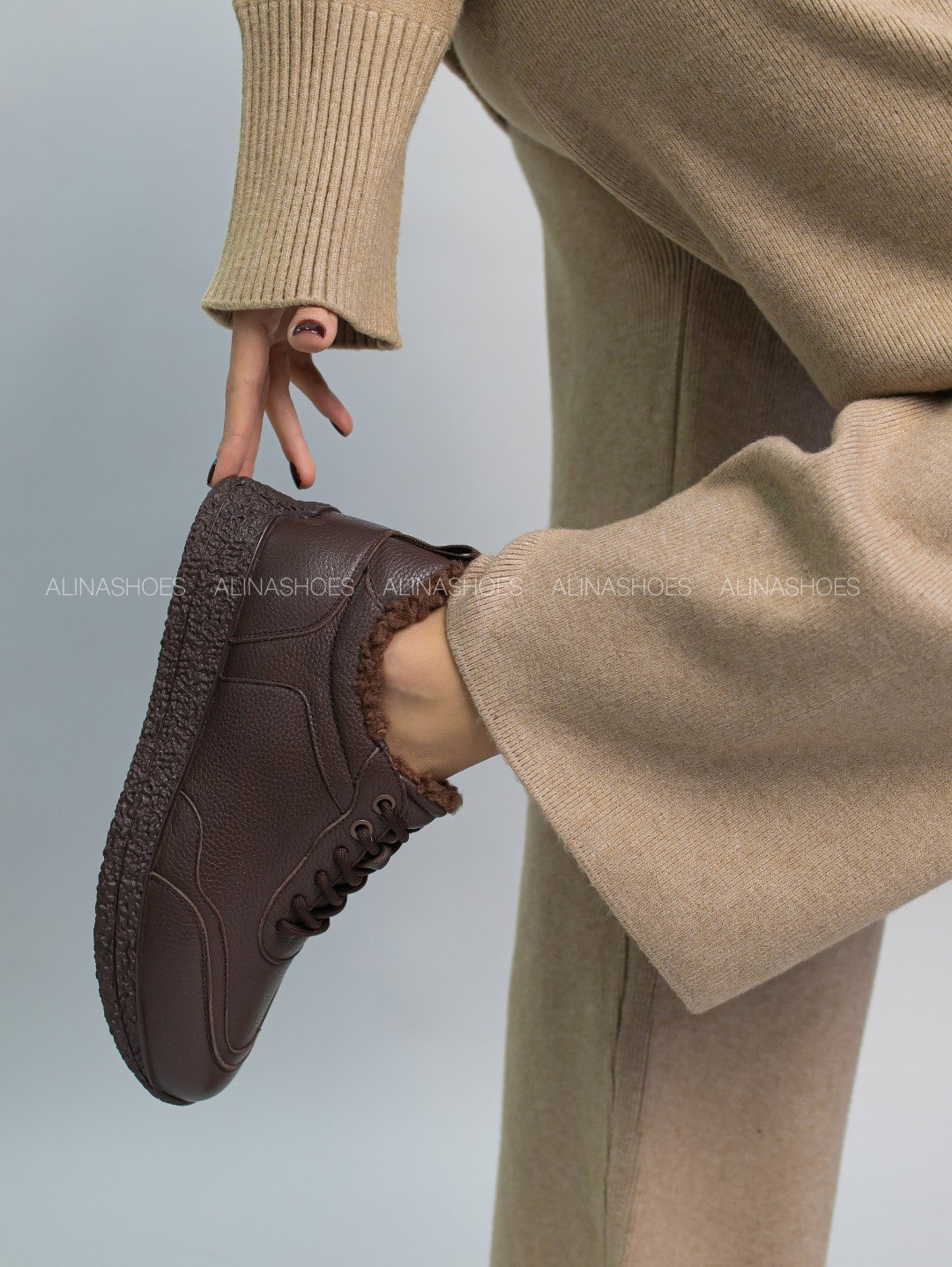 Кроссовки alinashoes коричневый купить,NaN