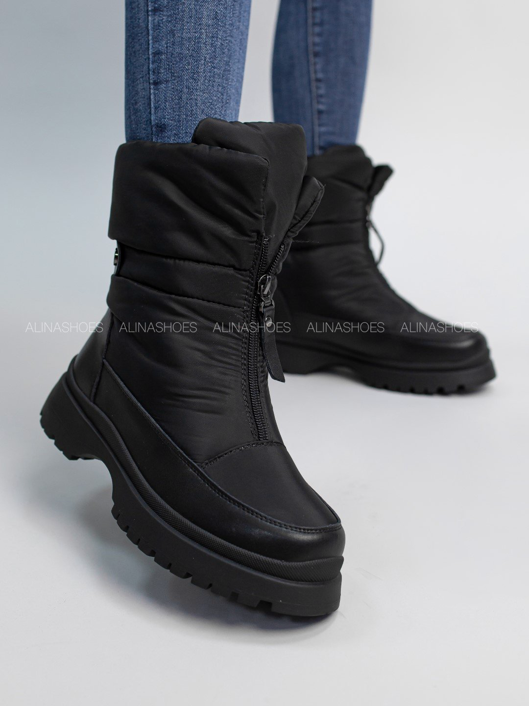 Дутики alinashoes черный купить,NaN