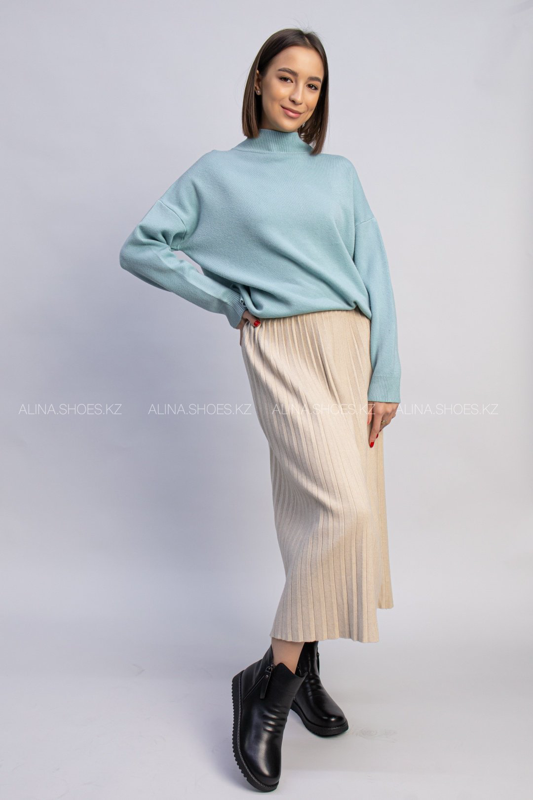 Ботинки alinashoes черный купить,NaN