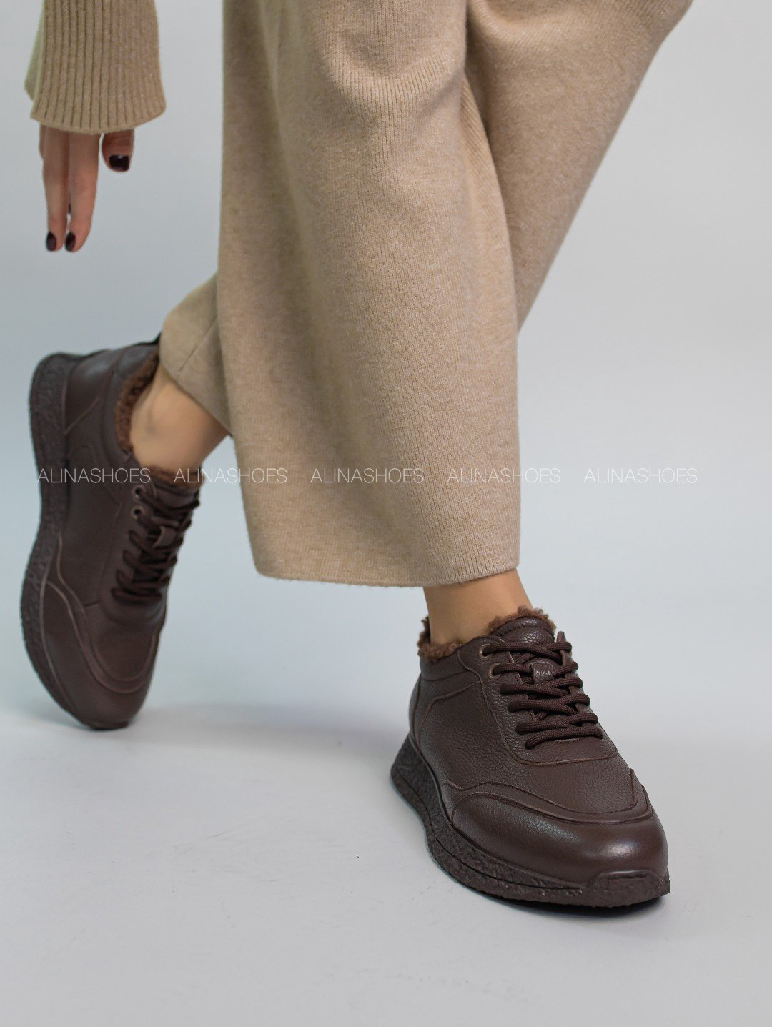 Кроссовки alinashoes коричневый купить,NaN