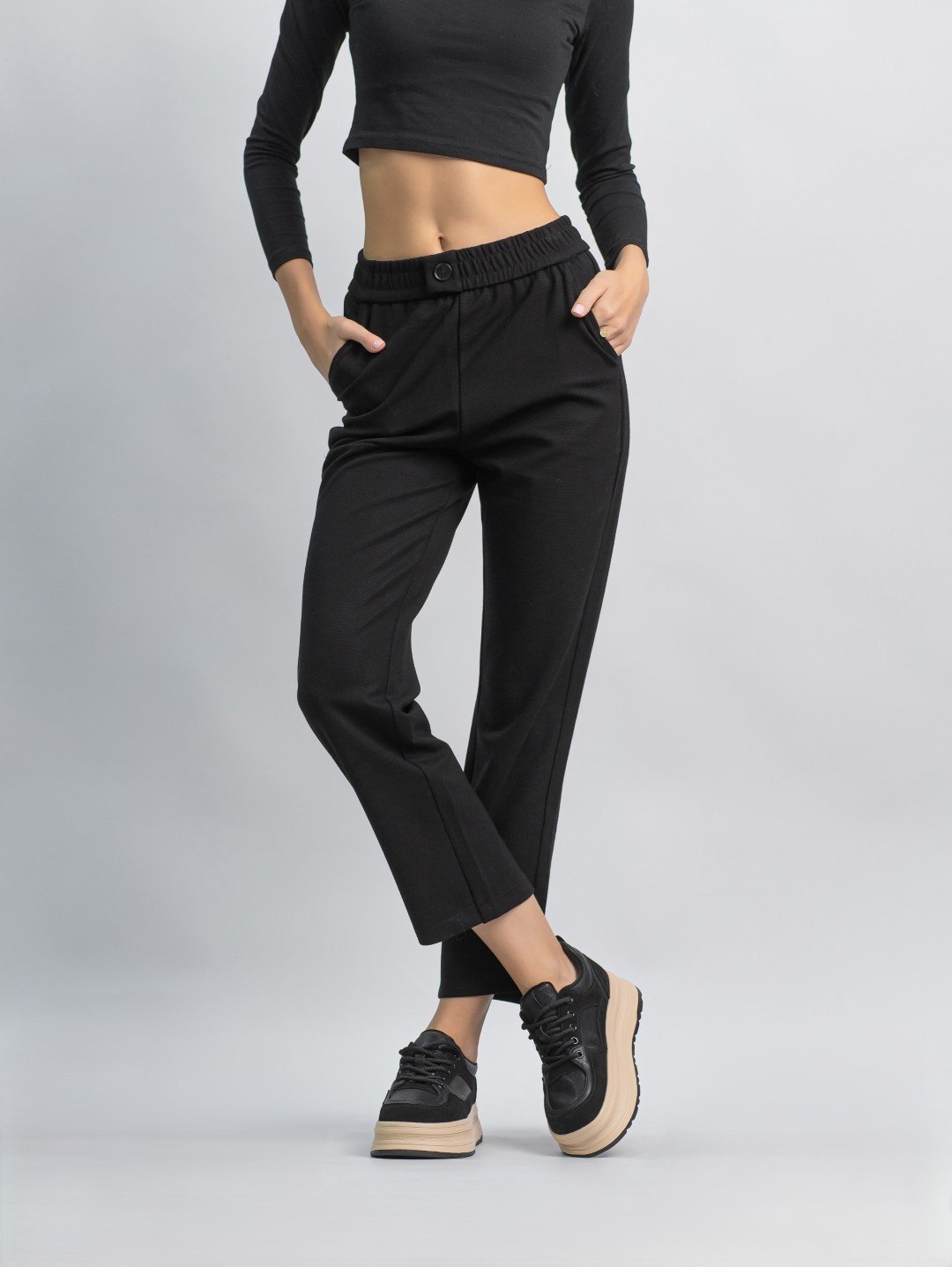 Повседневные брюки alinashoes черный купить,NaN