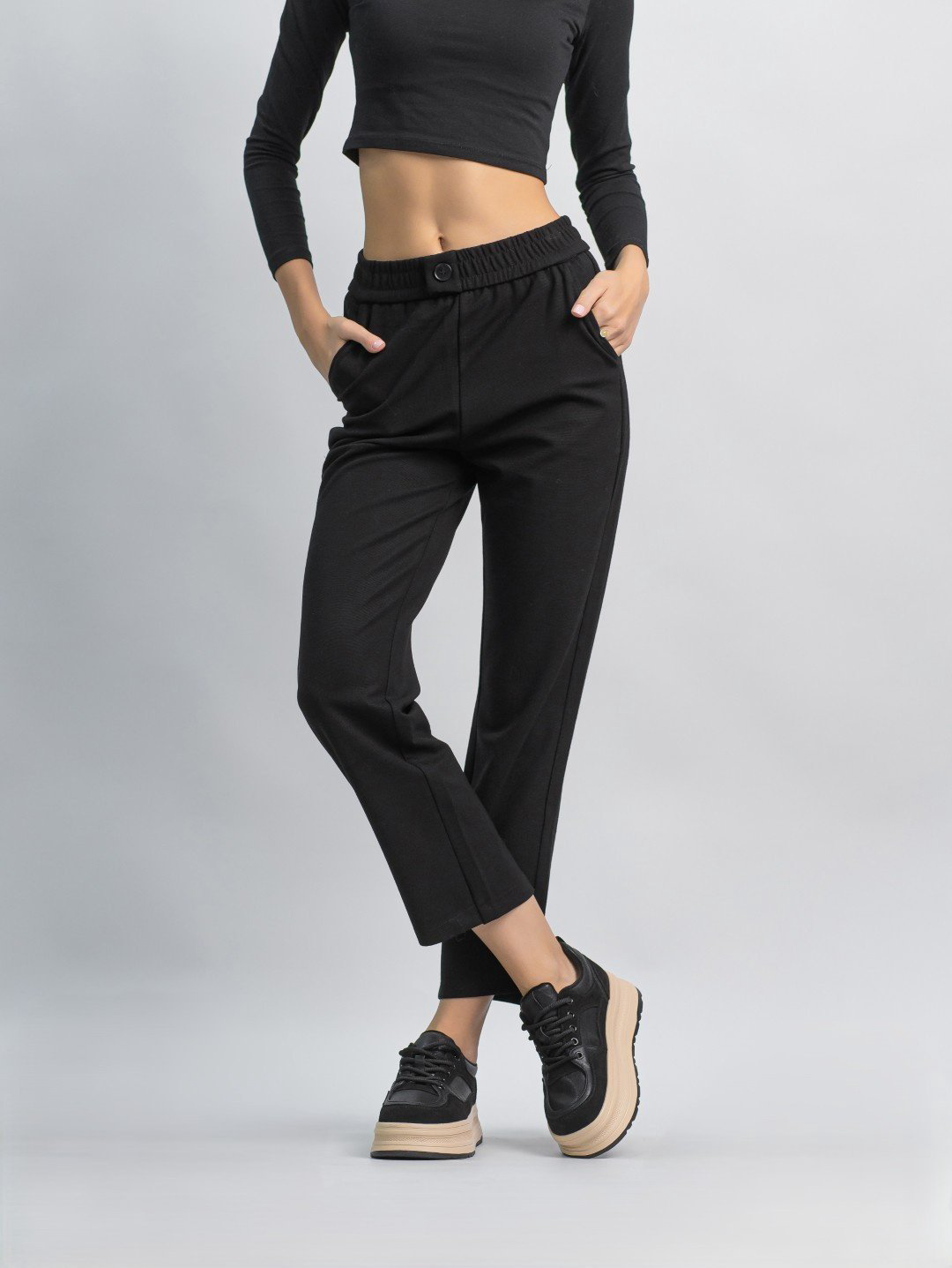 Повседневные брюки alinashoes черный купить,NaN