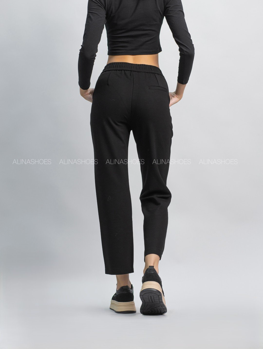Повседневные брюки alinashoes черный купить,NaN