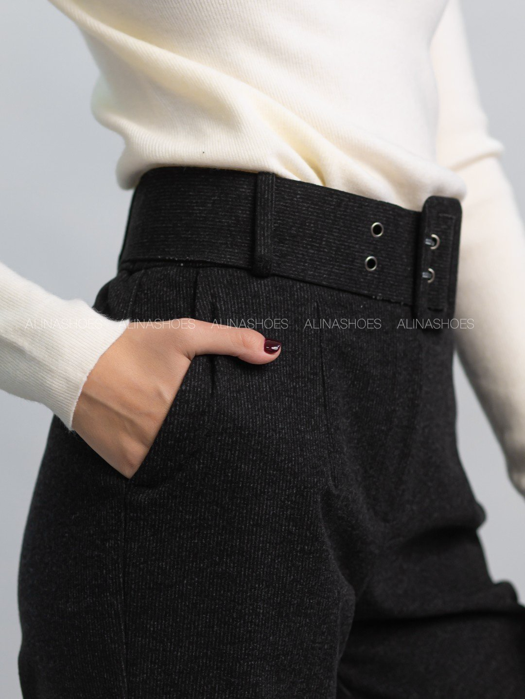 Повседневные брюки alinashoes черный купить,NaN