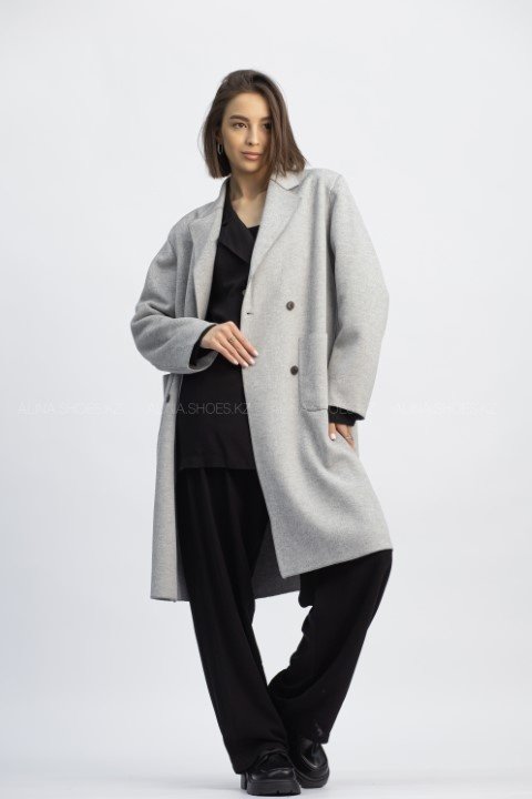 Пальто alinashoes серый купить,NaN