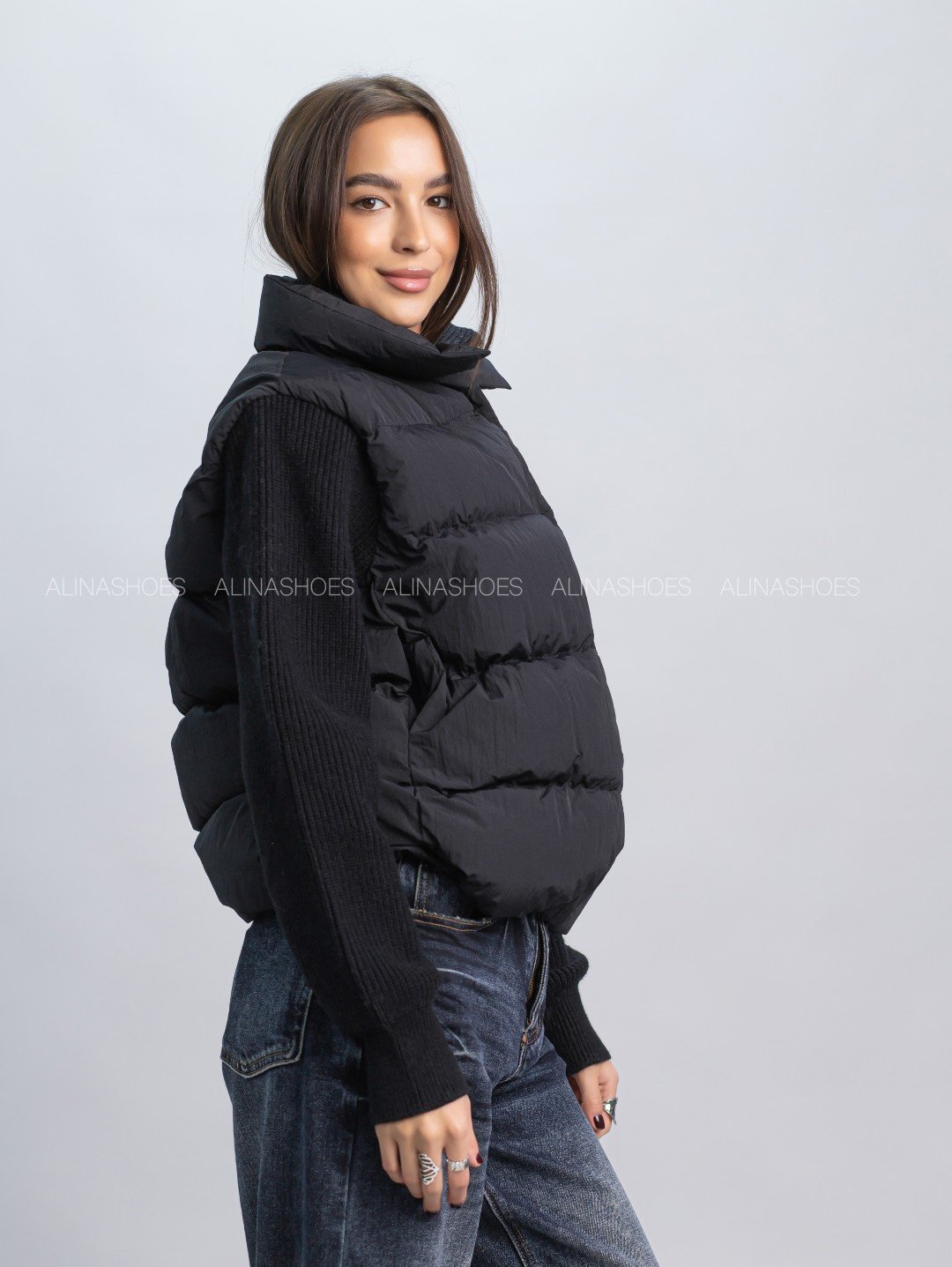 Демисезонная куртка alinashoes черный купить,NaN