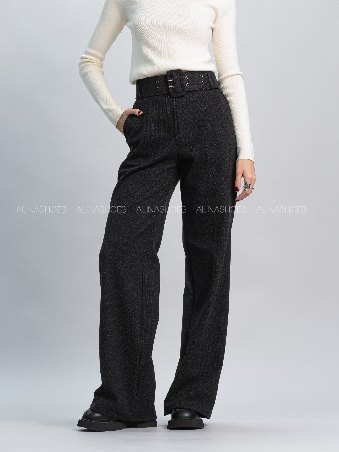 Повседневные брюки alinashoes черный купить,NaN