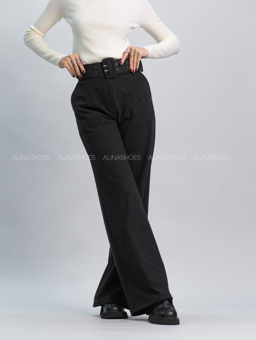 Повседневные брюки alinashoes черный купить,NaN