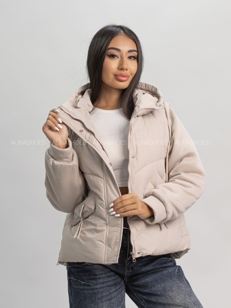Демисезонная куртка alinashoes светло-бежевый купить,NaN