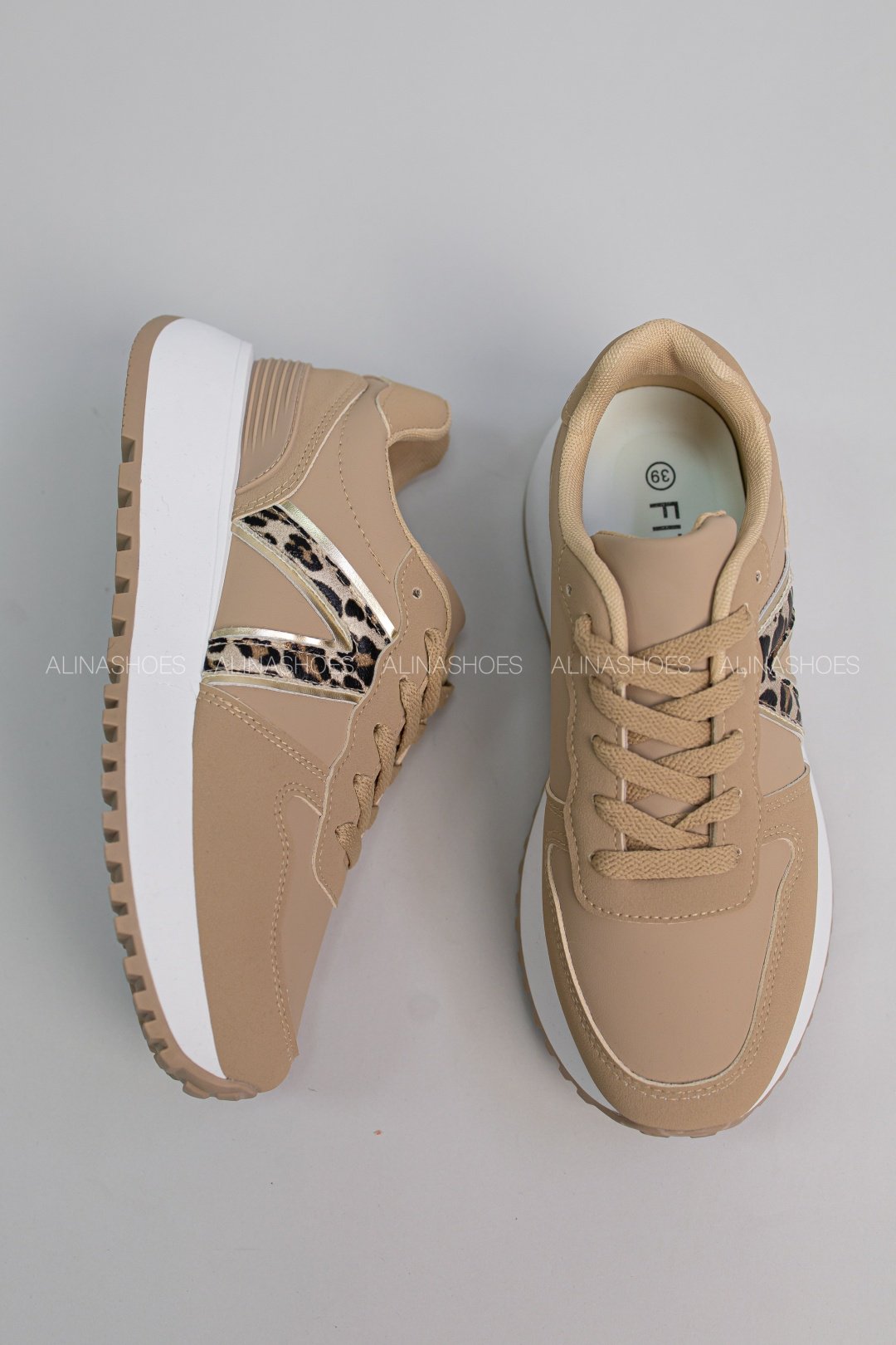 Кроссовки alinashoes бежевый купить,NaN