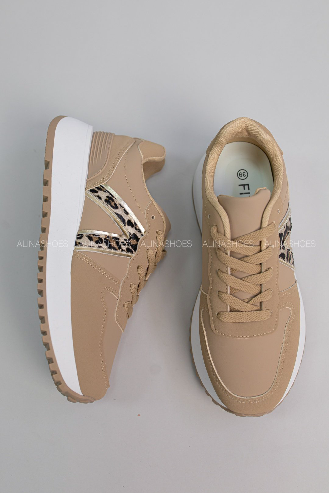 Кроссовки alinashoes бежевый купить,NaN