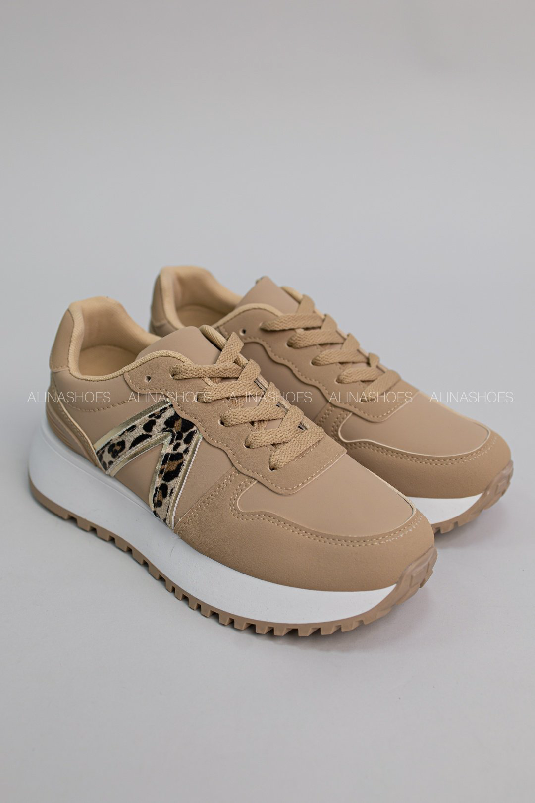 Кроссовки alinashoes бежевый купить,NaN