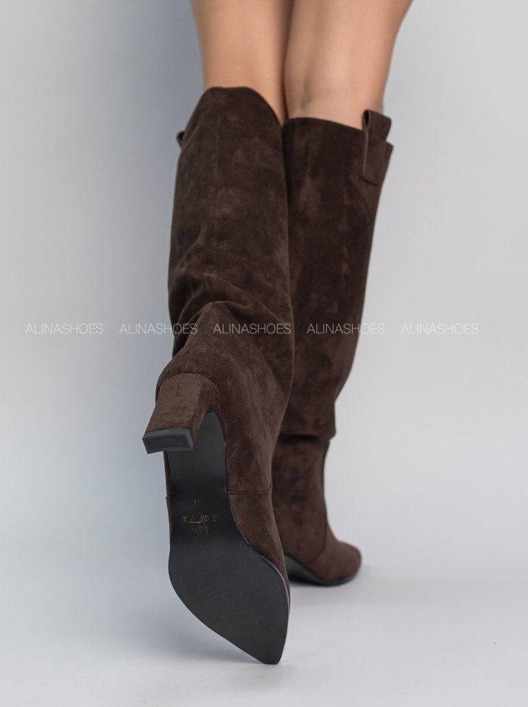 Сапоги alinashoes brown 36 купить,NaN
