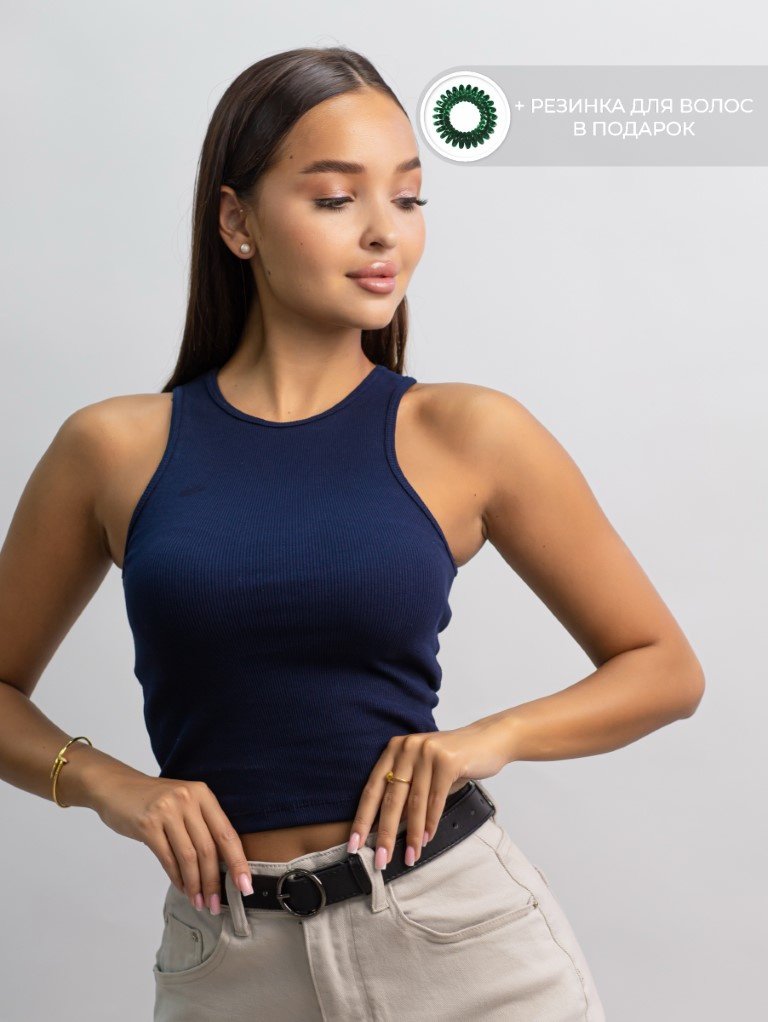Топ alinashoes синий XL купить,NaN