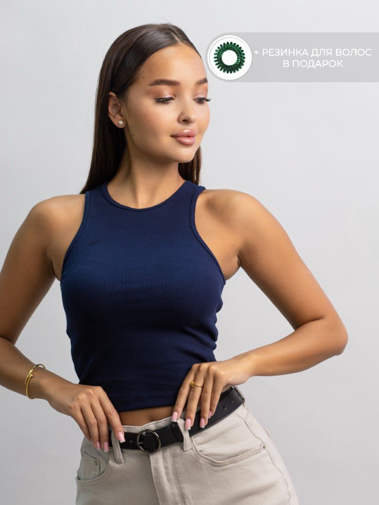 Топ alinashoes синий XL купить,NaN