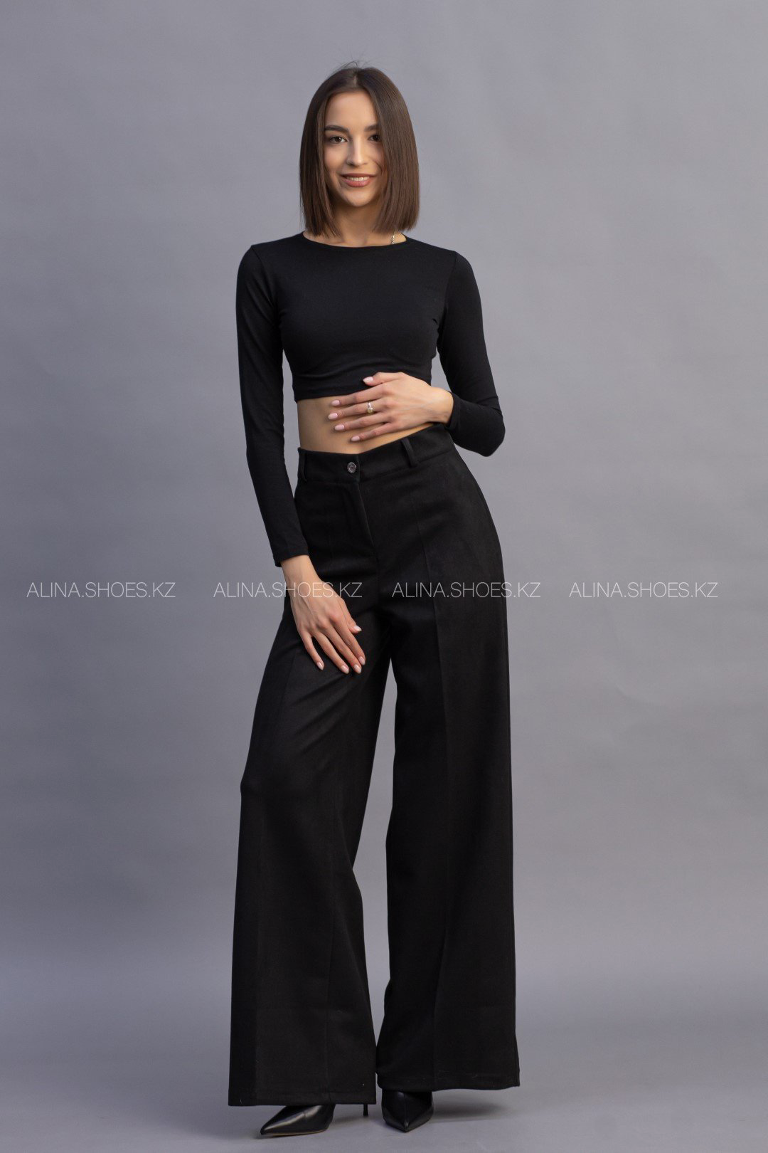 Повседневные брюки alinashoes черный купить,NaN