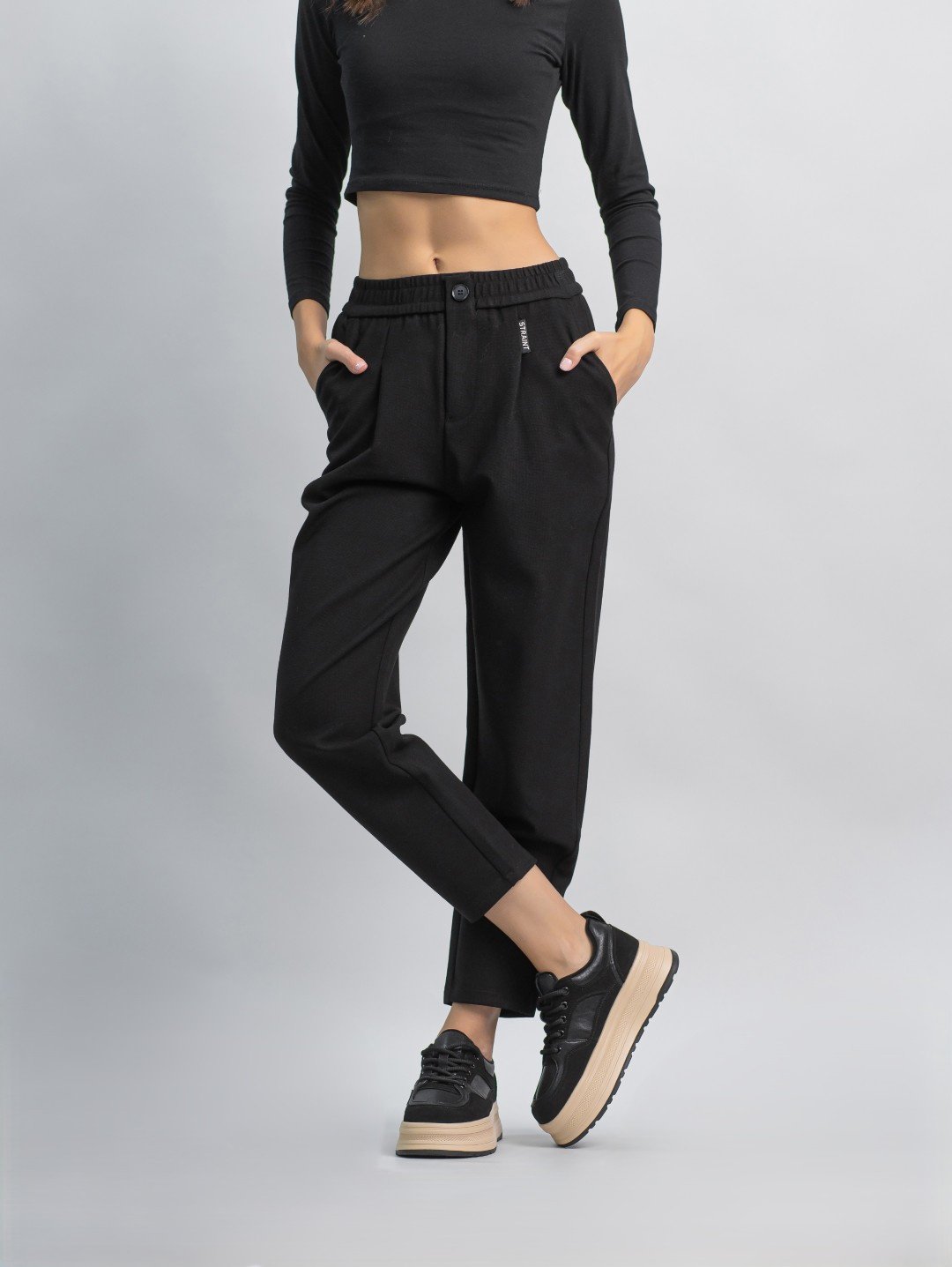 Повседневные брюки alinashoes черный купить,NaN