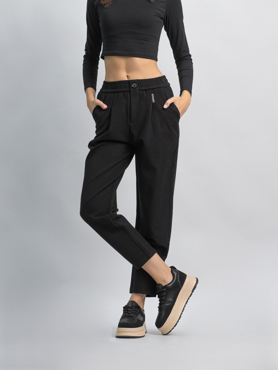 Повседневные брюки alinashoes черный купить,NaN