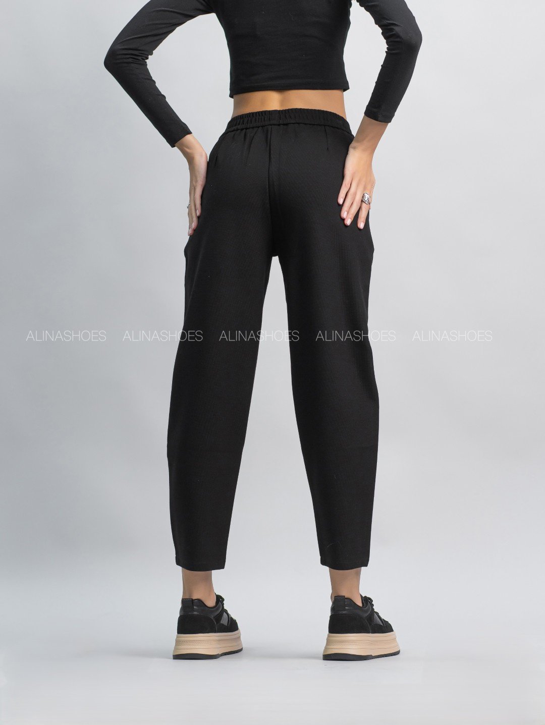 Повседневные брюки alinashoes черный купить,NaN