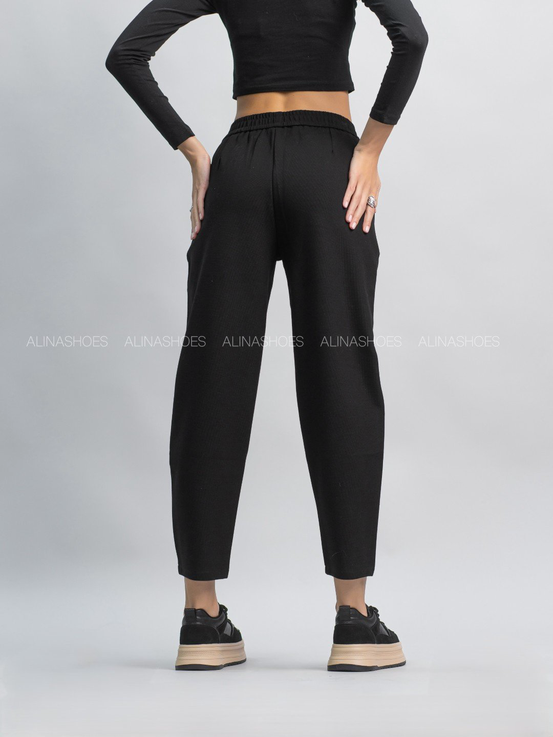 Повседневные брюки alinashoes черный купить,NaN