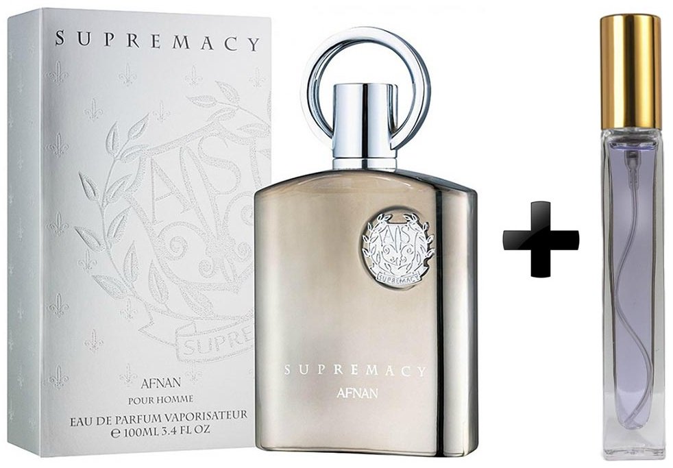 Afnan Supremacy silver + Атомайзер 10 мл парфюмерная вода EDP 100 мл, для мужчин купить,NaN