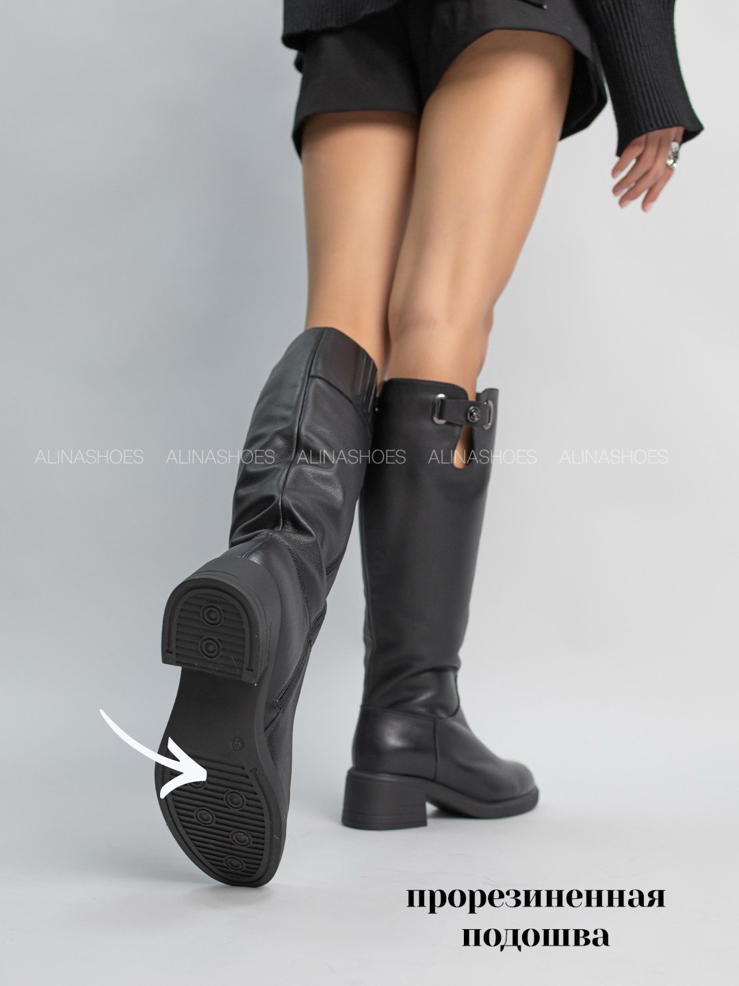 Сапоги alinashoes black 41 купить,NaN