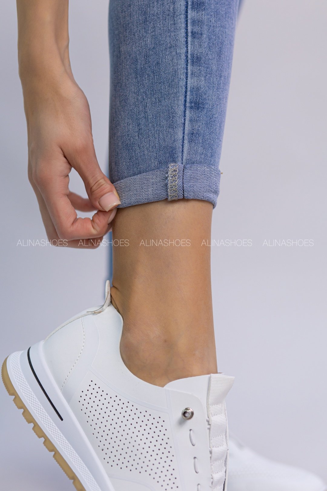 Джинсы скинни alinashoes синий купить,NaN