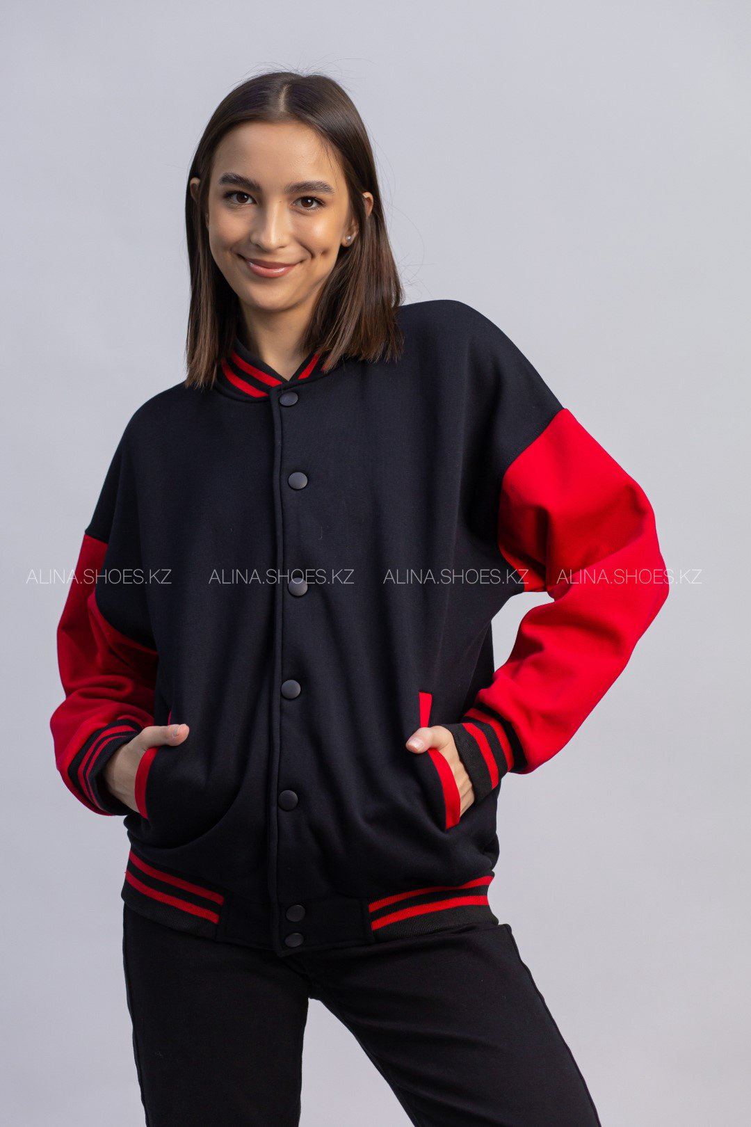 Бомбер alinashoes черный купить,NaN