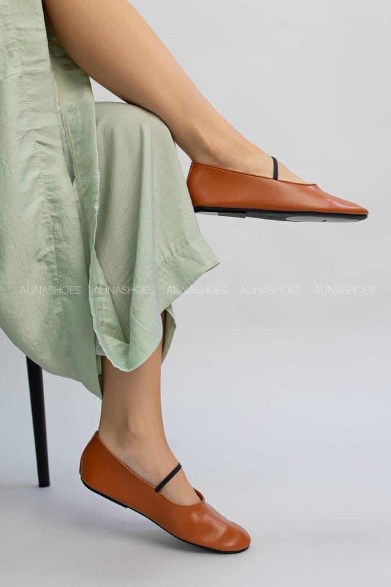 Балетки alinashoes brown 39 купить,NaN