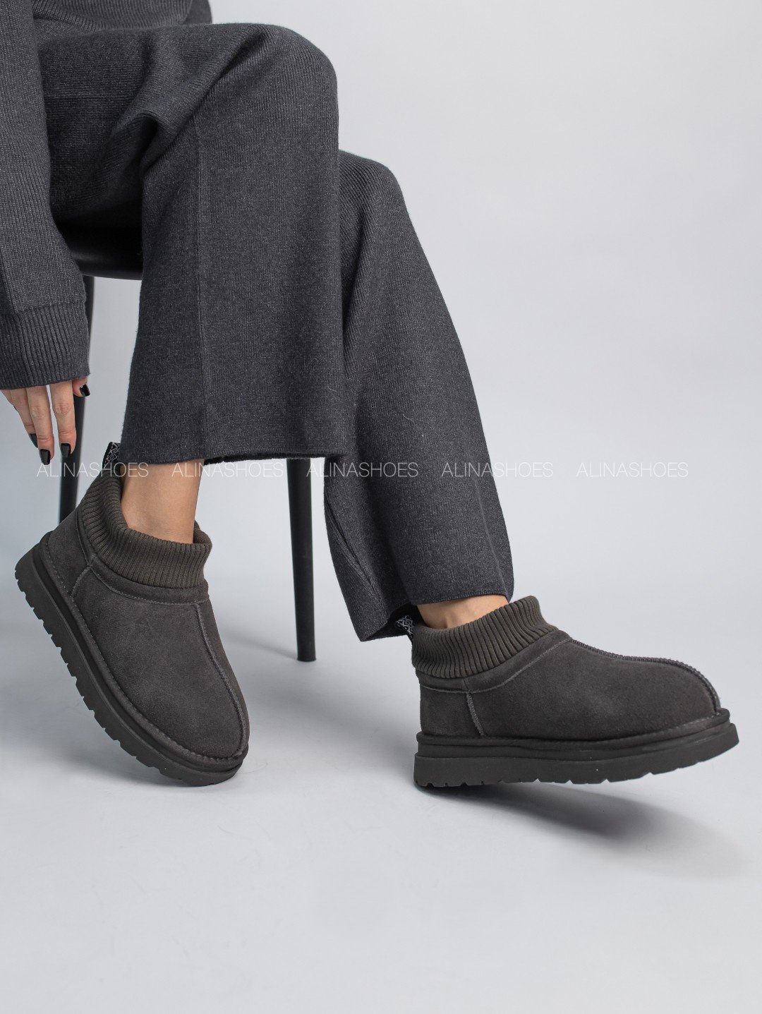 Угги alinashoes графит купить,NaN