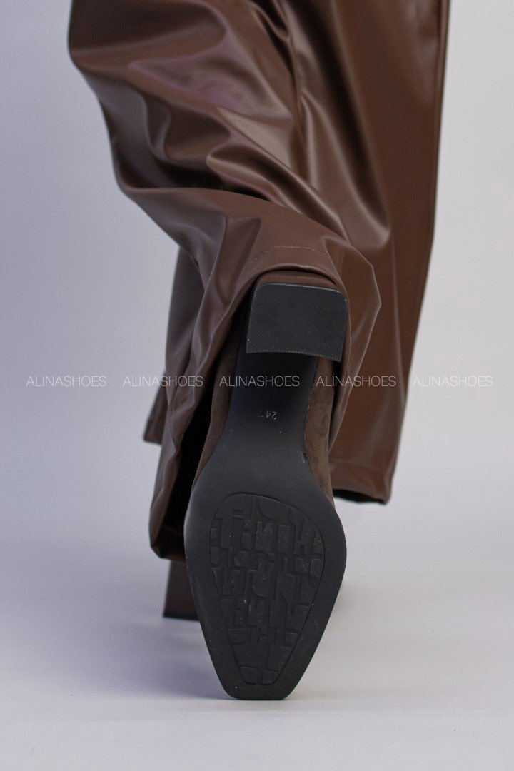 Ботильоны alinashoes brown 36 купить,NaN
