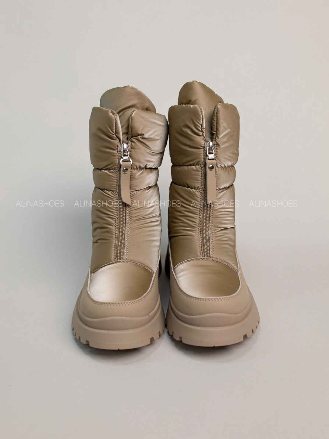 Дутики alinashoes бежевый купить,NaN