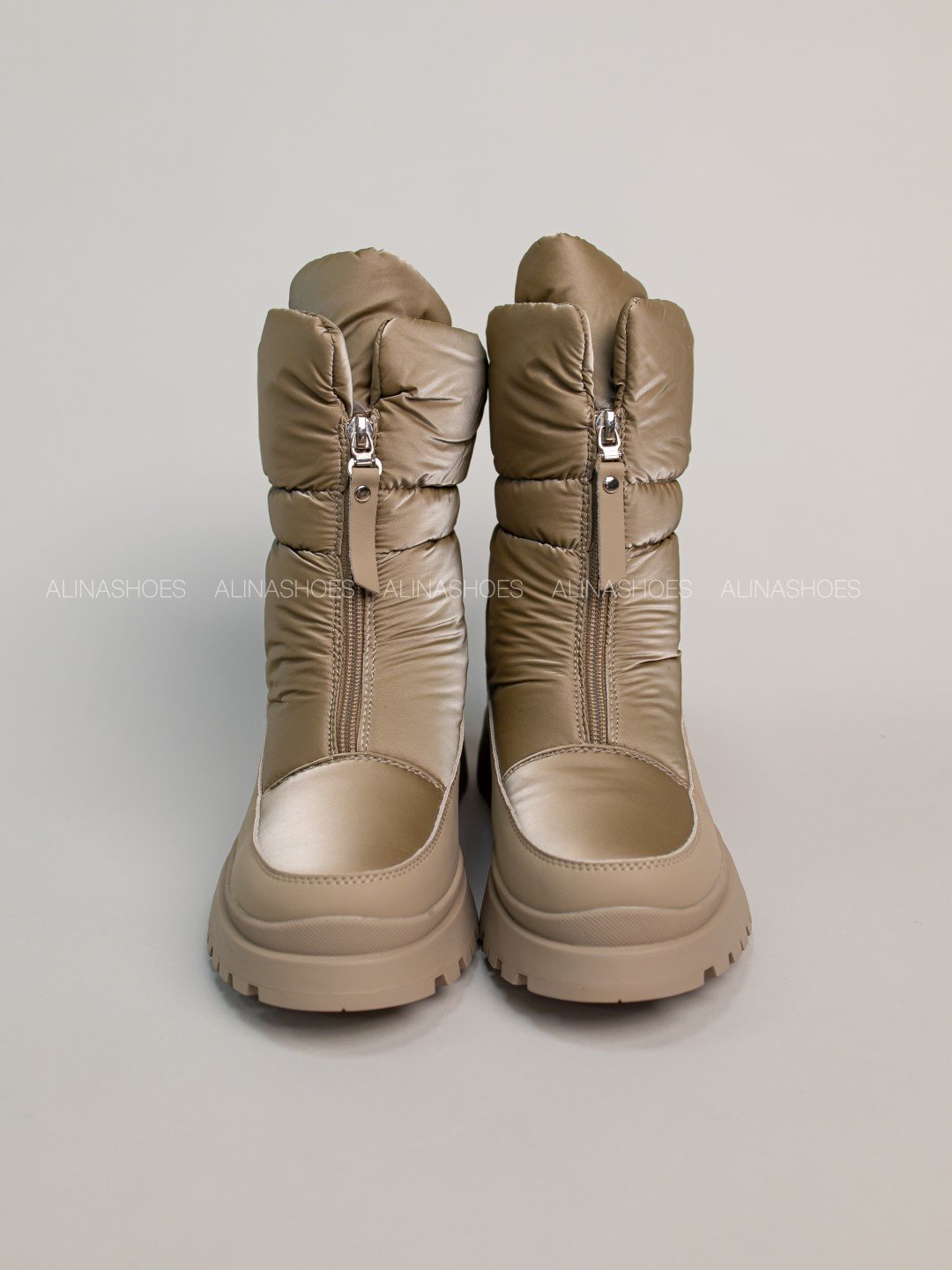 Дутики alinashoes бежевый купить,NaN
