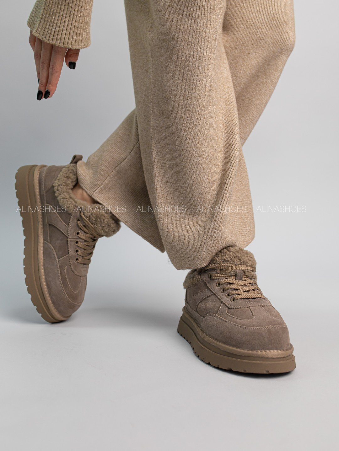 Кроссовки alinashoes бежевый купить,NaN
