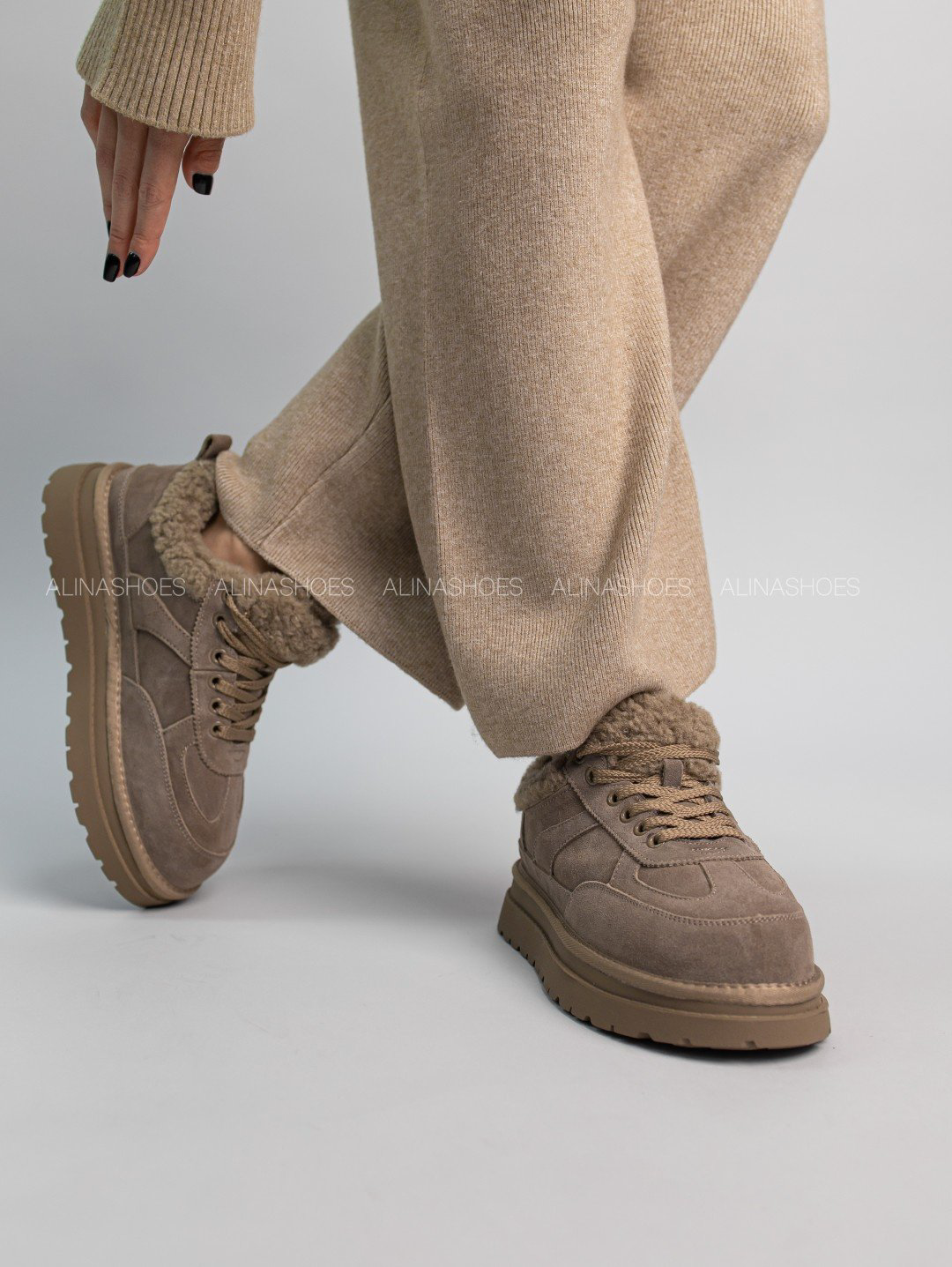 Кроссовки alinashoes бежевый купить,NaN