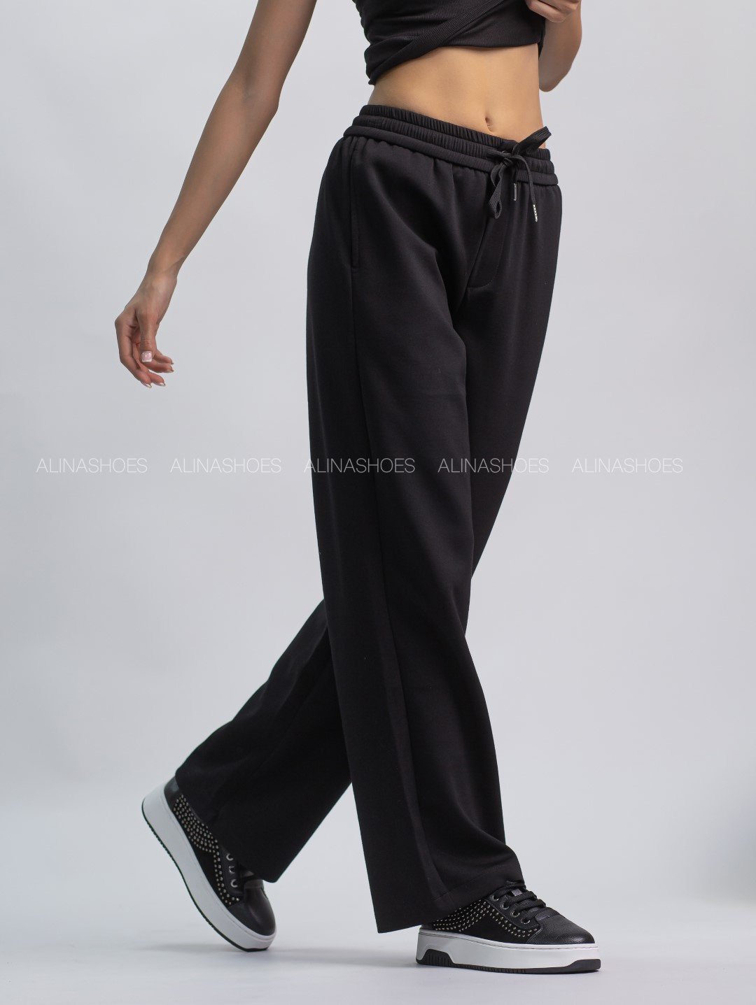 Повседневные брюки alinashoes черный купить,NaN