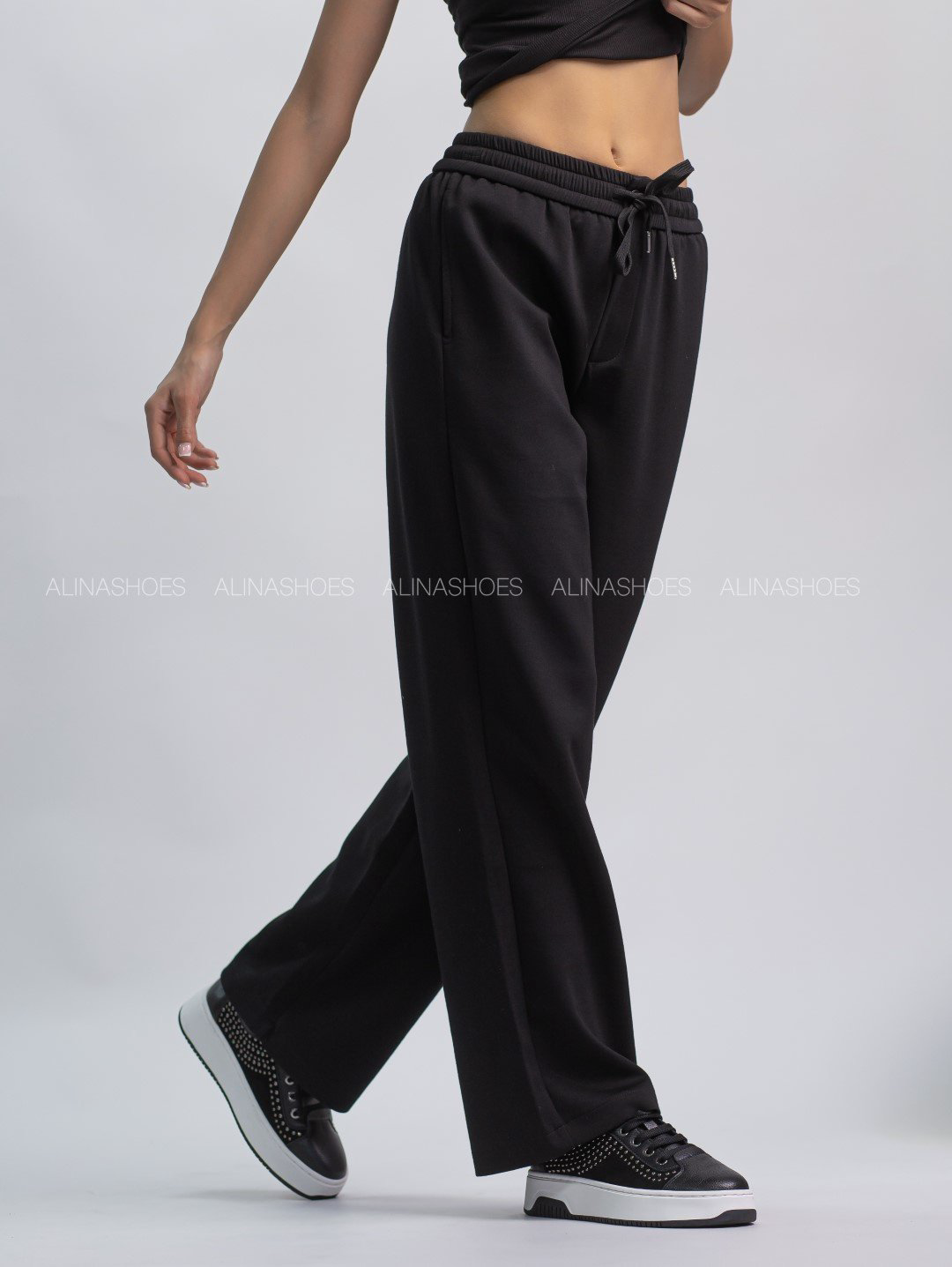 Повседневные брюки alinashoes черный купить,NaN