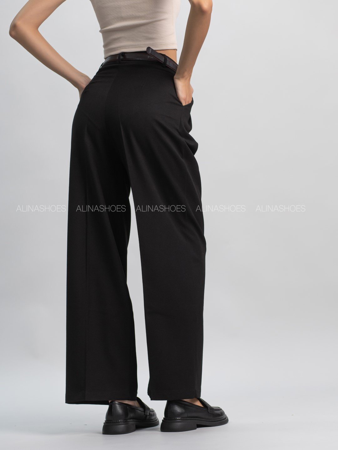 Повседневные брюки alinashoes черный купить,NaN