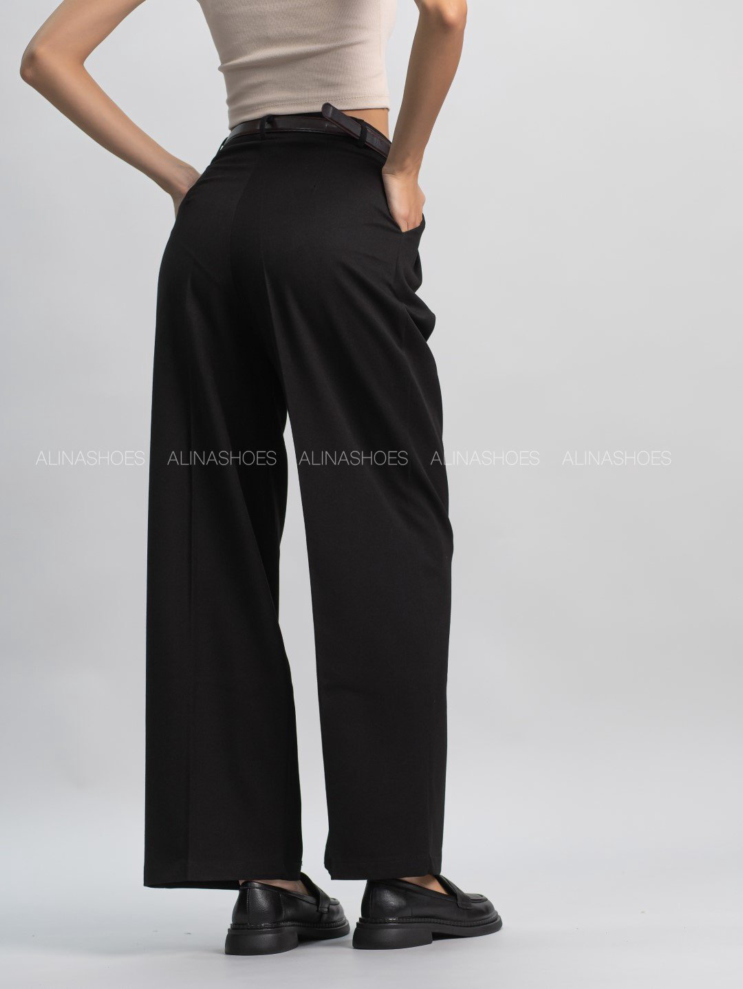 Повседневные брюки alinashoes черный купить,NaN