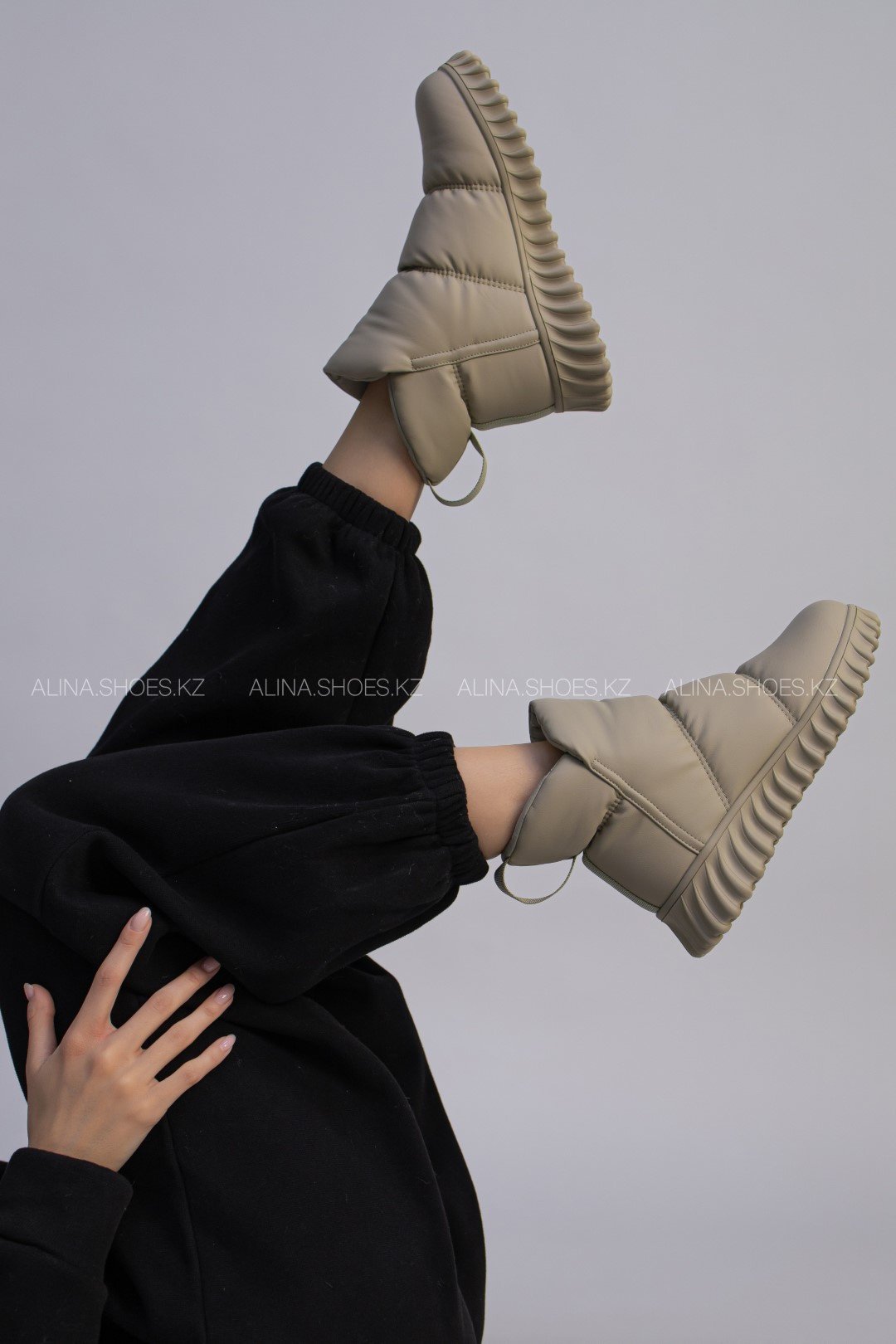 Дутики alinashoes хаки купить,NaN