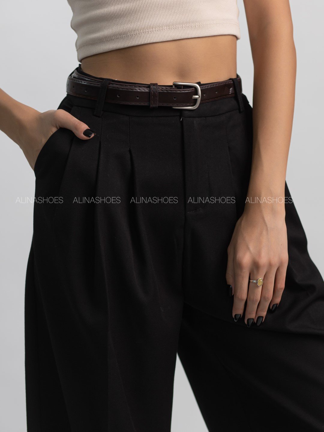 Повседневные брюки alinashoes черный купить,NaN