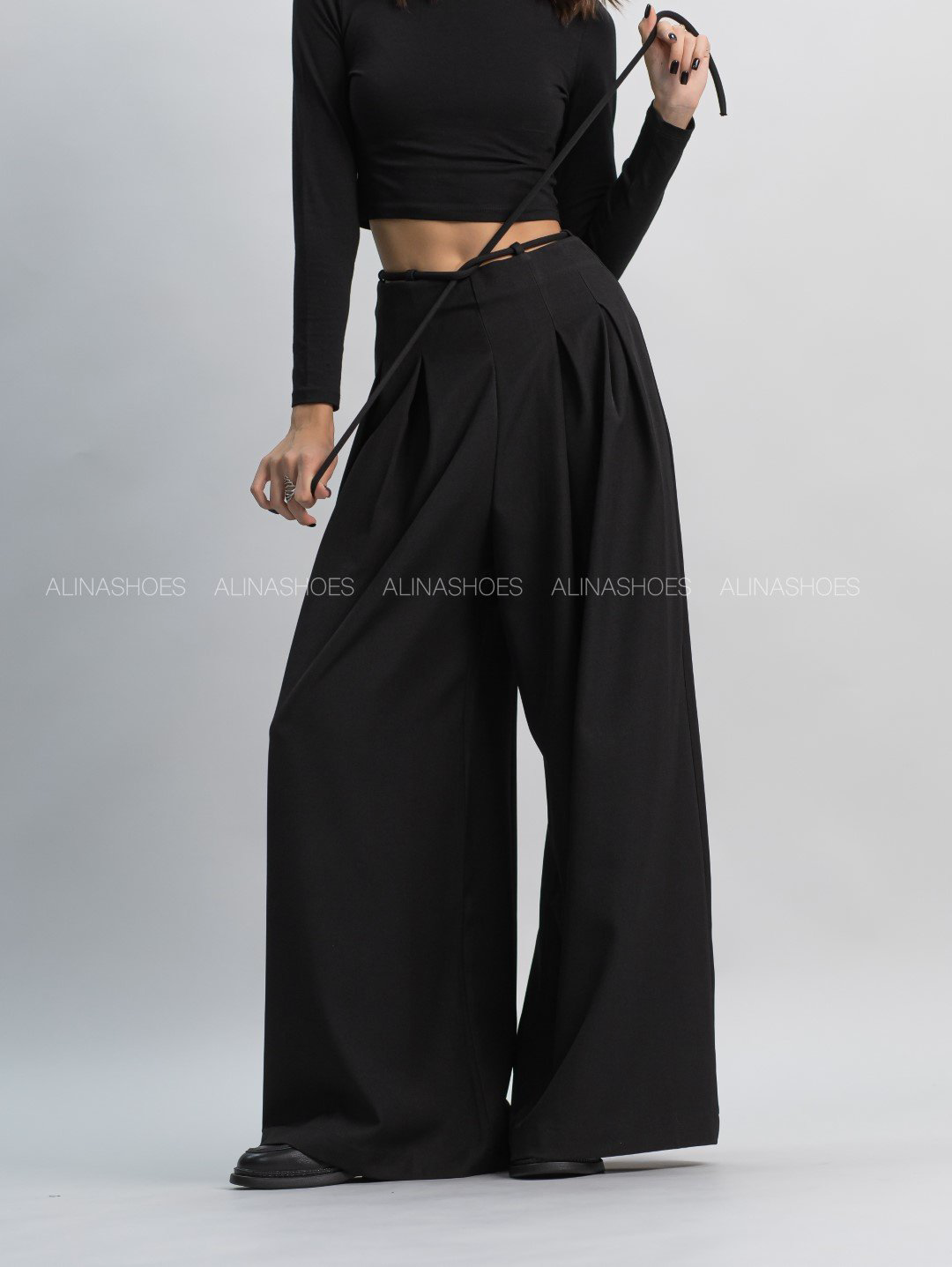 Палаццо alinashoes черный купить,NaN