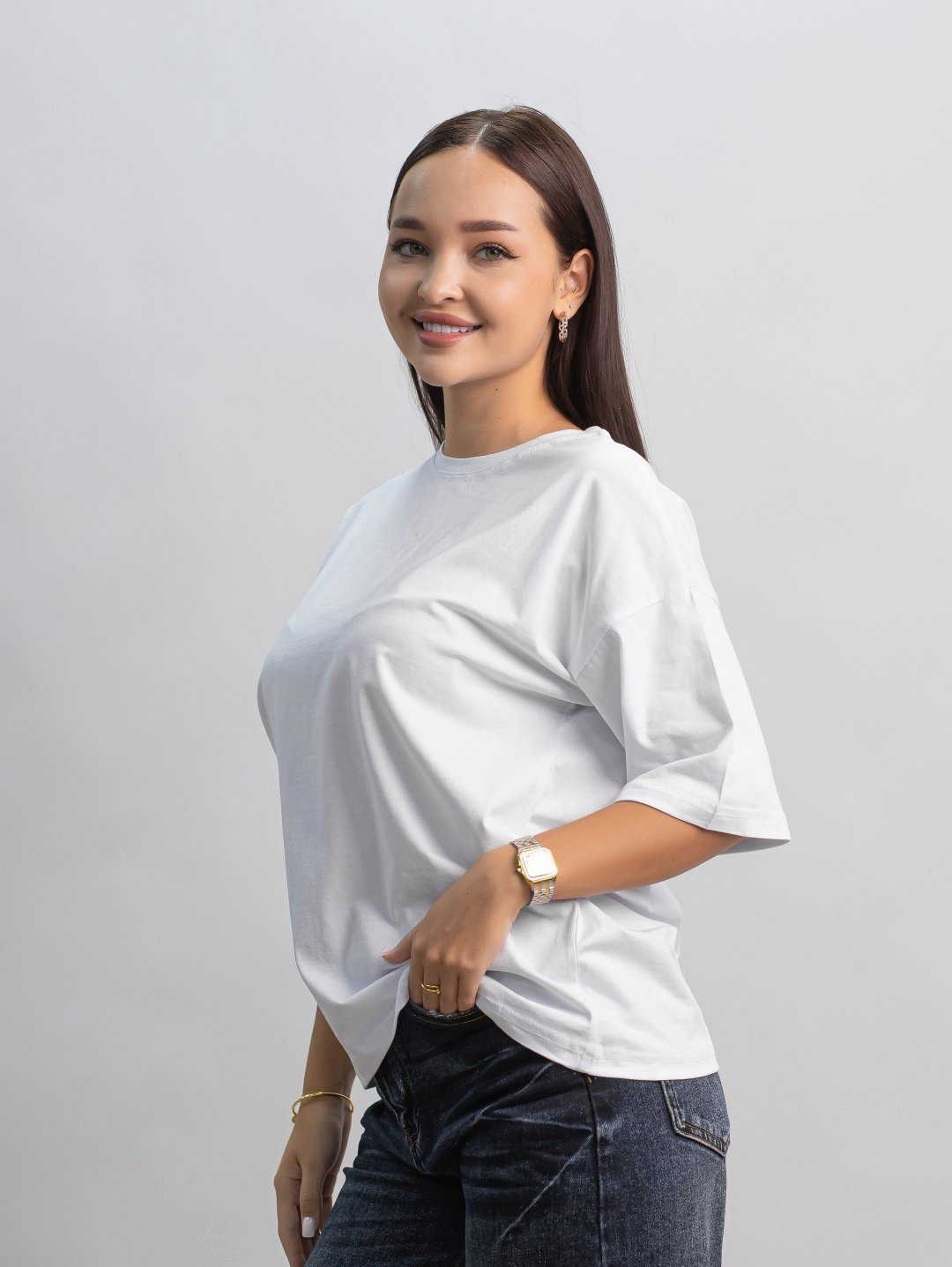 Футболка alinashoes без принта белая one size купить,NaN
