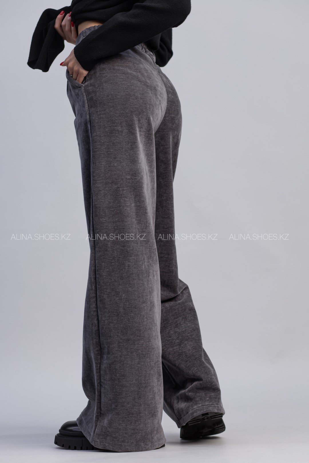 Повседневные брюки alinashoes серый купить,NaN