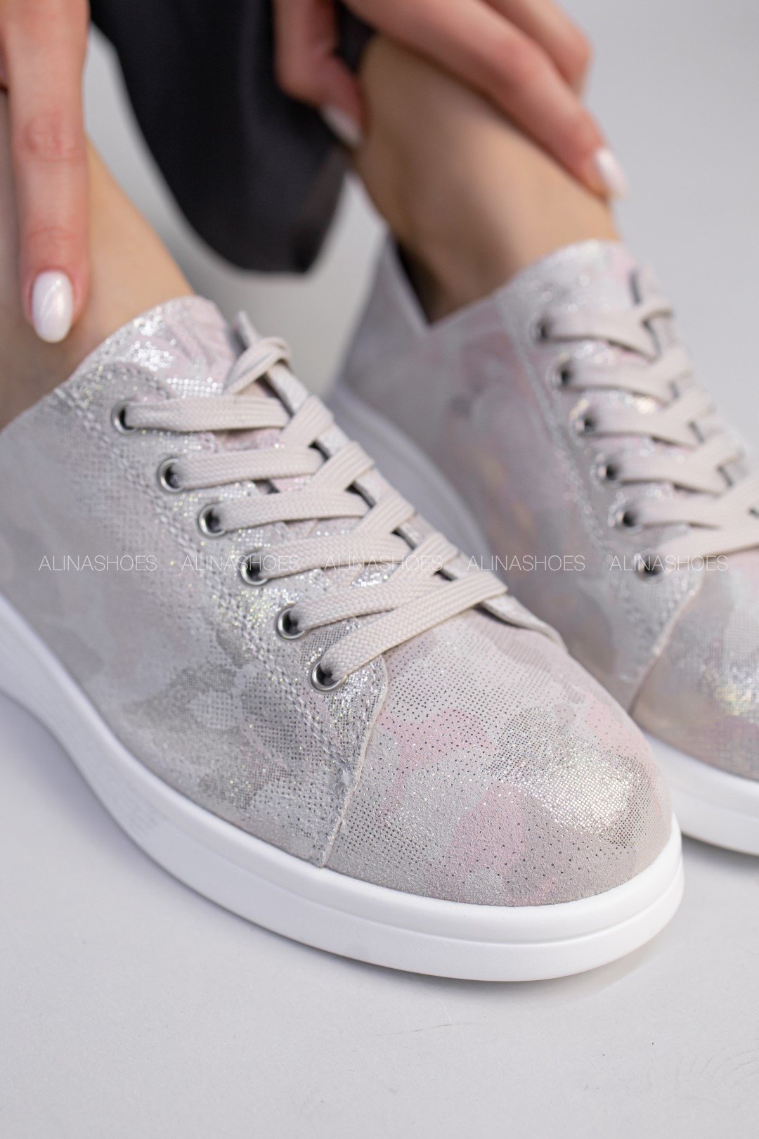 Кеды alinashoes серый купить,NaN