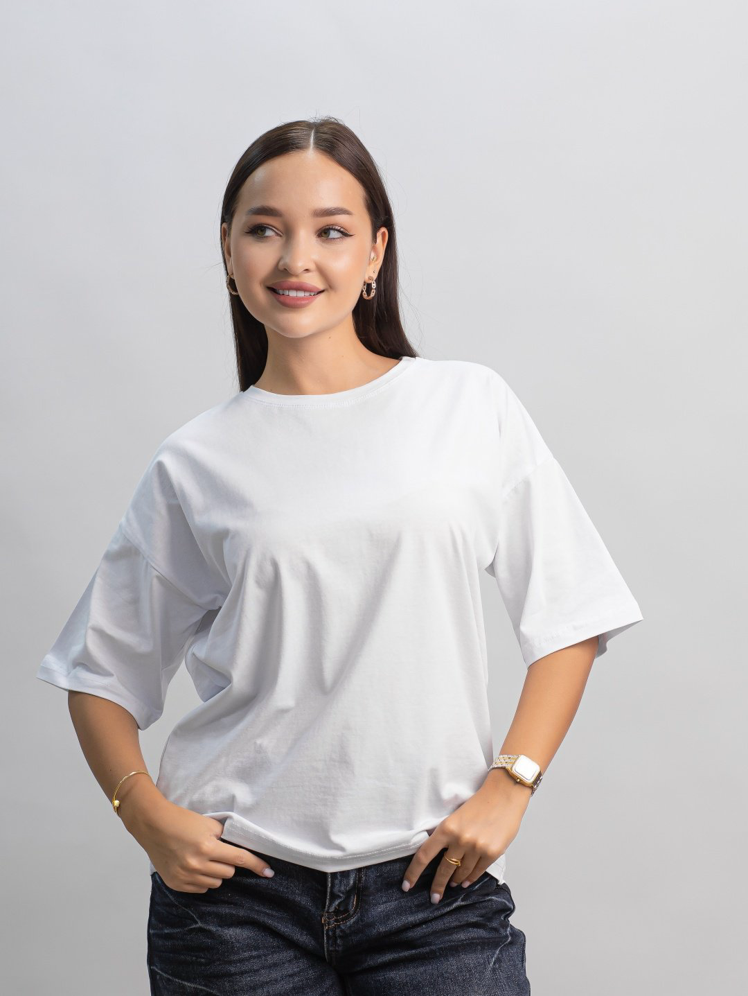 Футболка alinashoes без принта белая one size купить,NaN